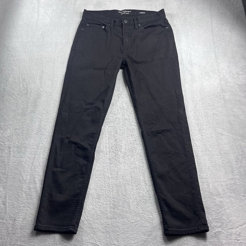 Banana Republic Travel Jean 31x28* Slim Fit Mens Denim Pants Black